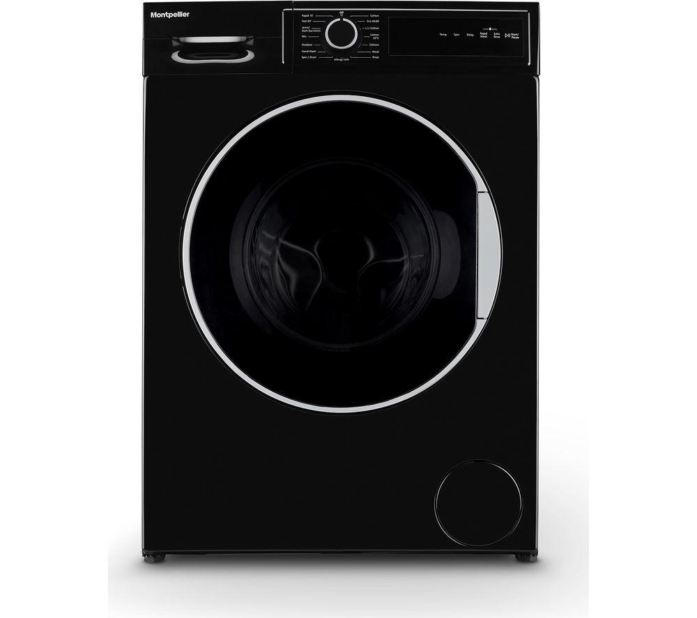 MONTPELLIER MWM814BLK 8 kg 1400 Spin Washing Machine - Black, Black