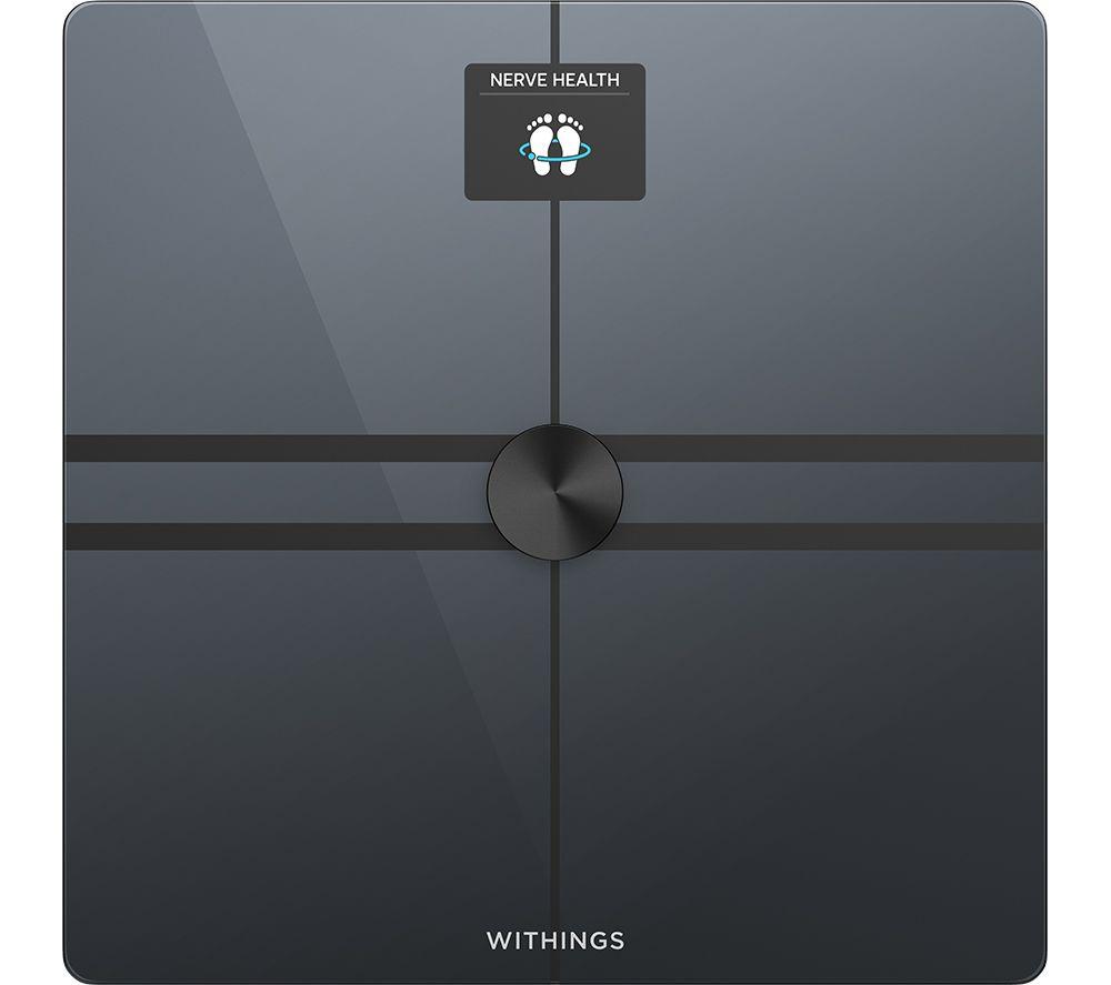 WITHINGS Body Comp Bathroom Scale - Black, Black