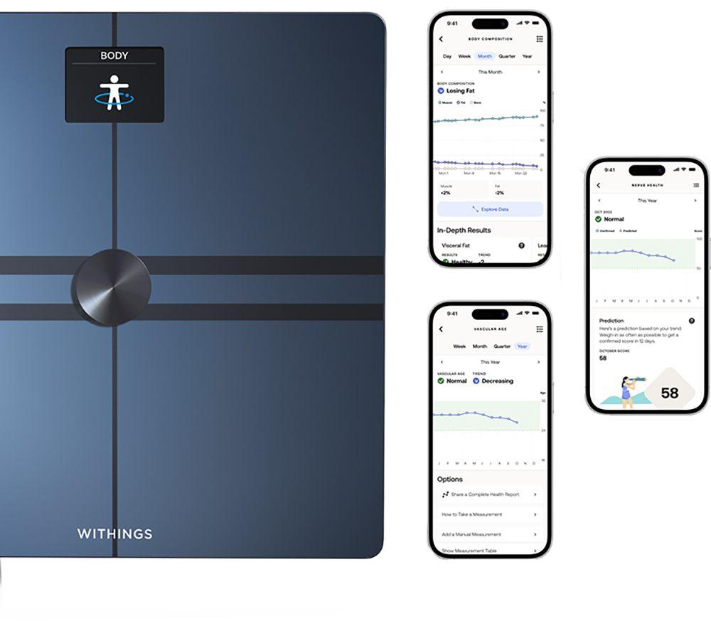WITHINGS Body Comp Bathroom Scale - Black image number 3 of 11