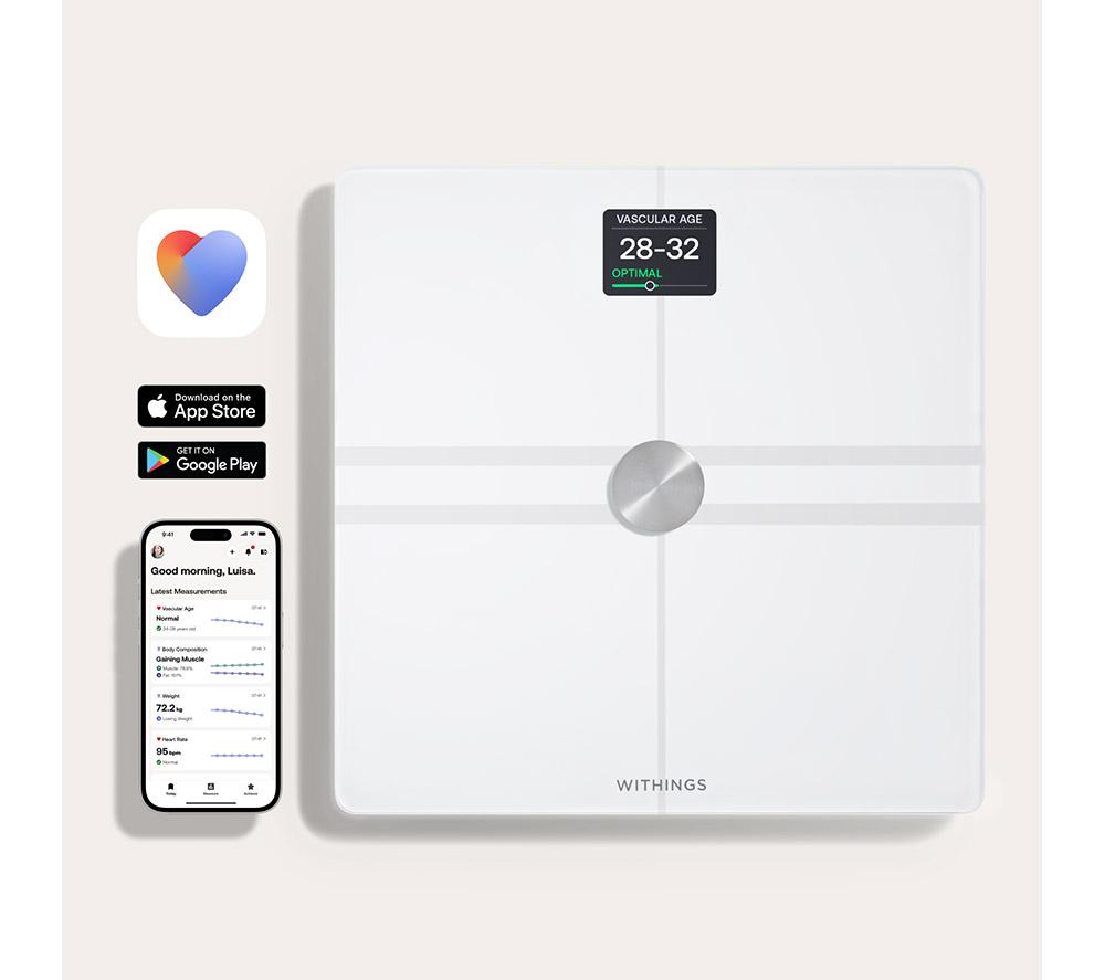 WITHINGS Body Comp Bathroom Scale - White image number 8 of 11