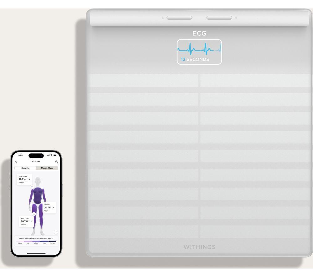 Buy WITHINGS Body Scan Smart Scale - White | Currys