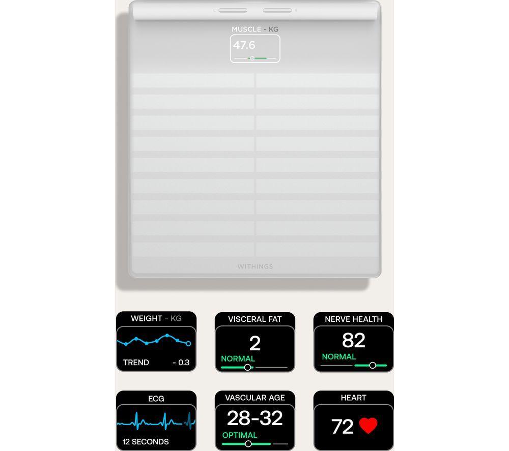 WITHINGS Body Scan Smart Scale - White image number 4 of 4