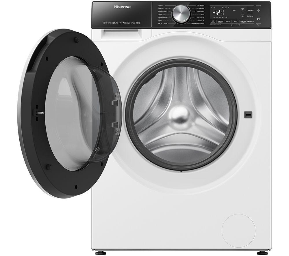 HISENSE 5S Series Auto Dosing WF5S1245BW WiFi-enabled 12 kg 1400 Spin Washing Machine - White image number 2 of 14