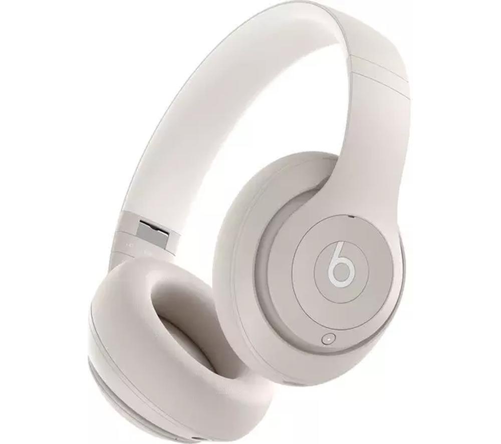 BEATS Studio Pro Wireless Bluetooth Noise-Cancelling Headphones - Sandstone, Silver/Grey,White