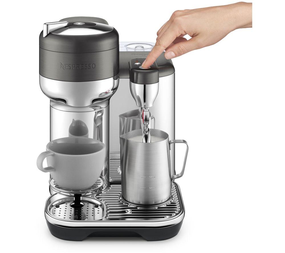 NESPRESSO by Sage Vertuo Creatista SVE850BST4GUK1 Smart Coffee Machine - Black & Stainless Steel image number 4 of 9