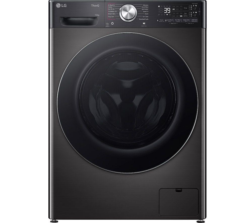 LG EZDispense F4Y913BCTA1 WiFi-enabled 13 kg 1400 Spin Washing Machine - Black