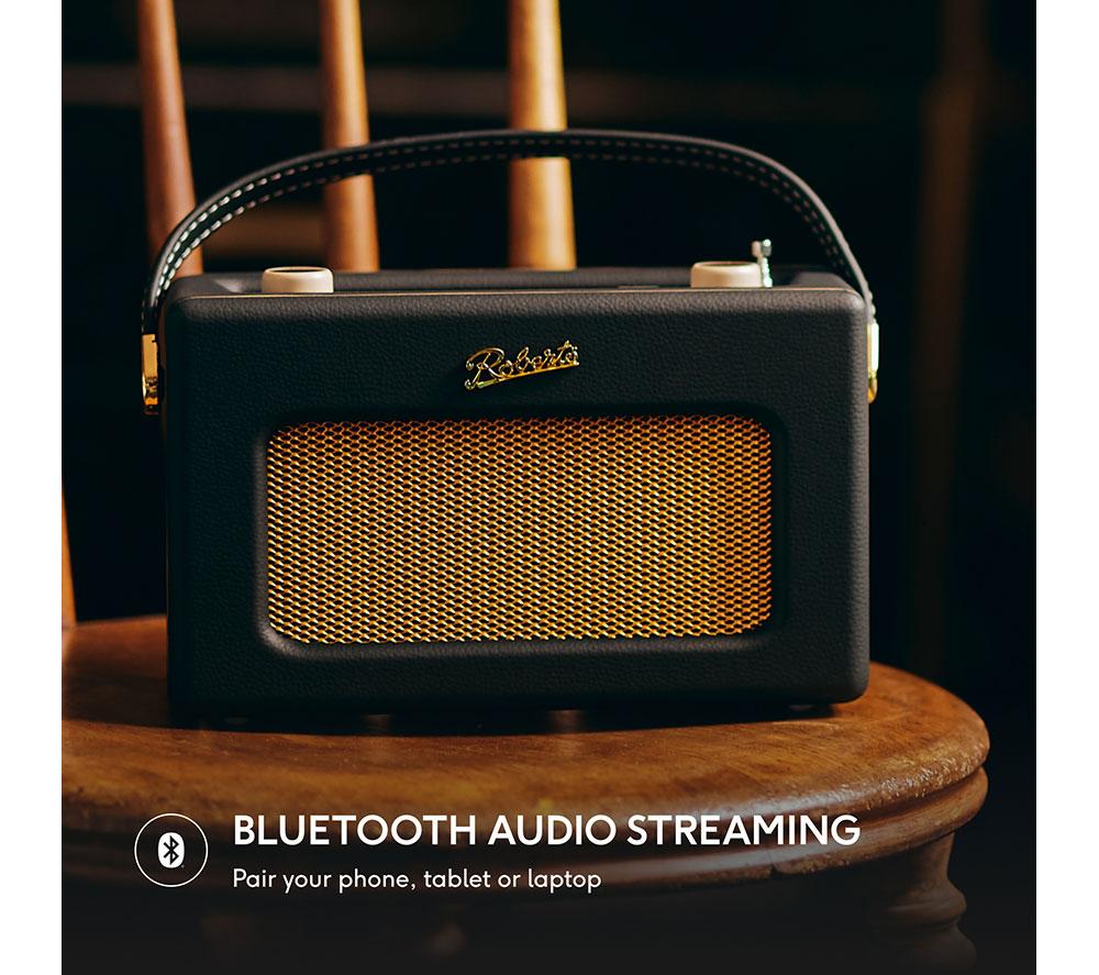 ROBERTS Revival Uno BT Portable DAB+/FM Retro Bluetooth Radio - Black image number 8 of 10