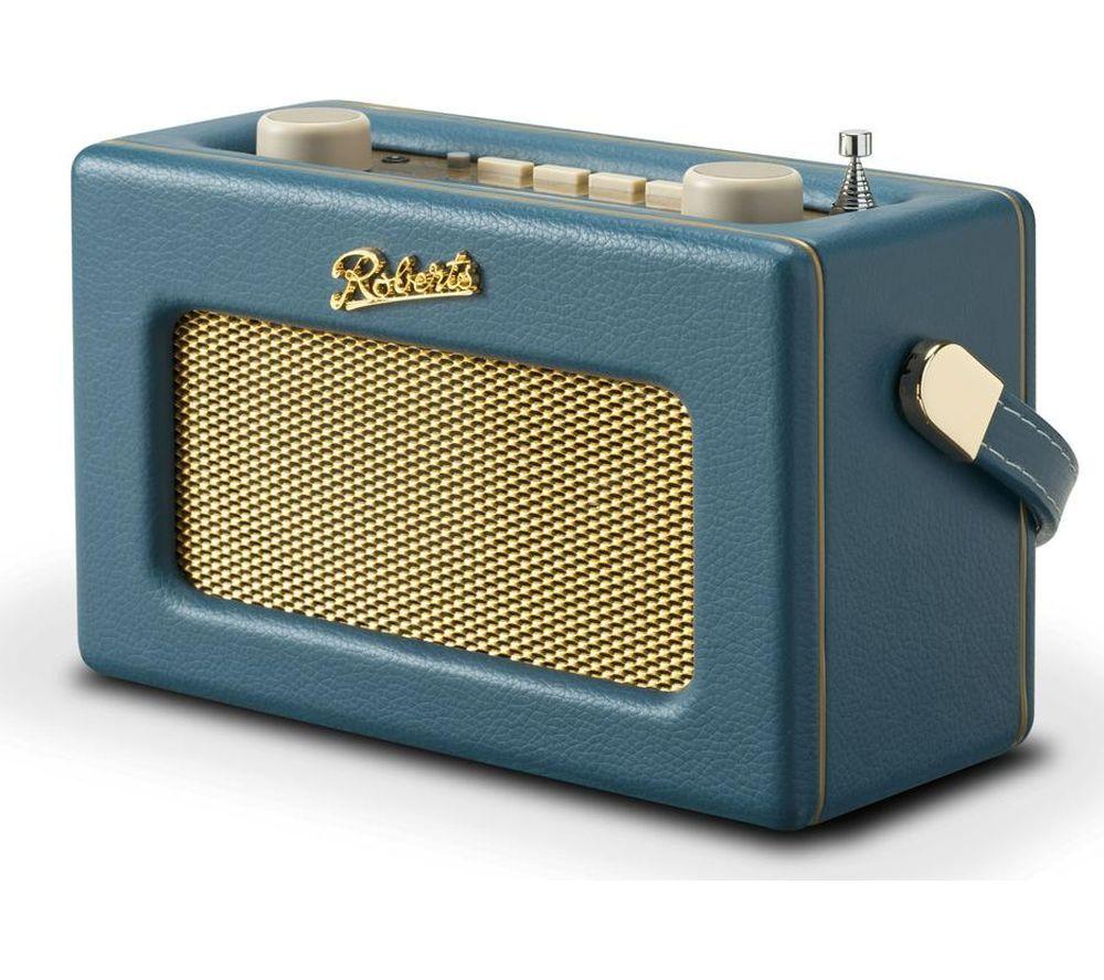 ROBERTS Revival Uno BT Portable DAB+/FM Retro Bluetooth Radio - Teal Blue image number 4 of 8