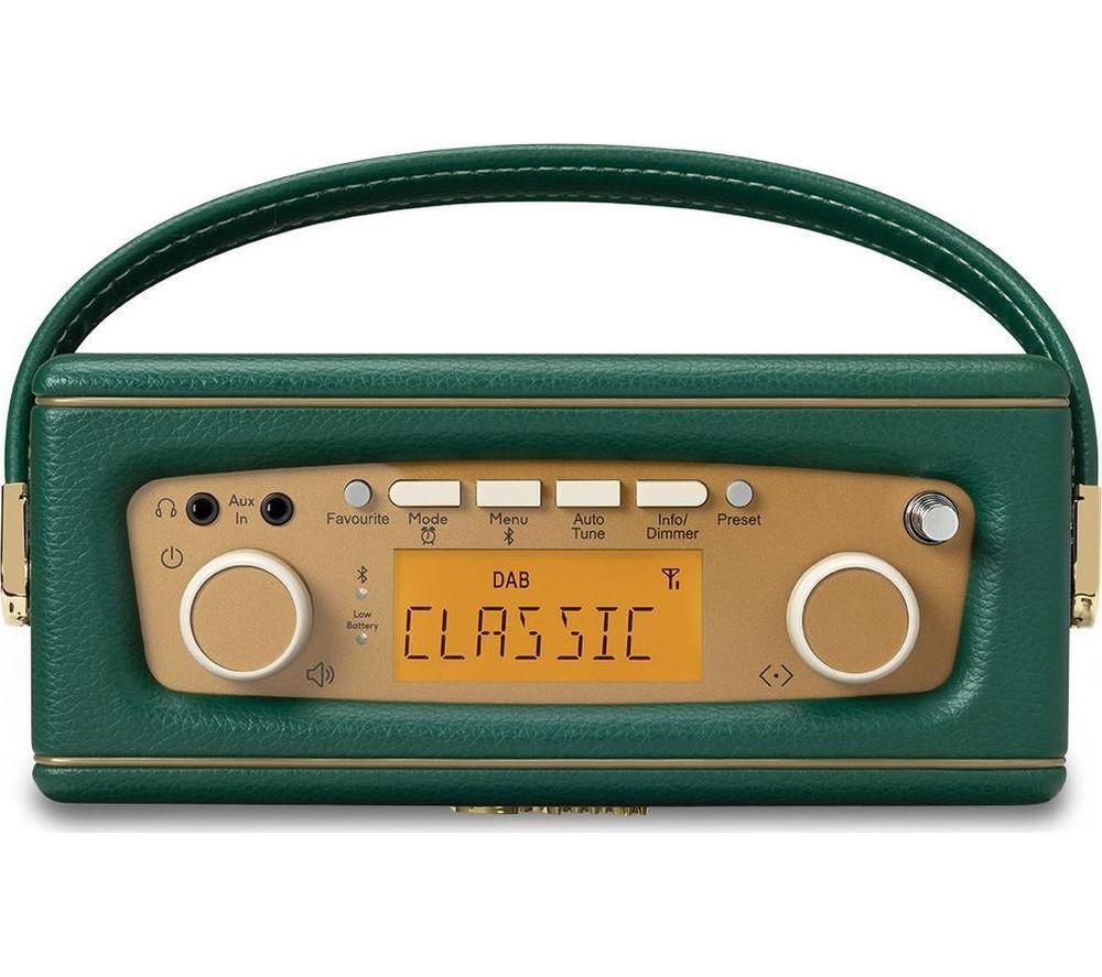 ROBERTS Revival Uno BT Portable DAB+/FM Retro Bluetooth Radio - Deep Green image number 6 of 10