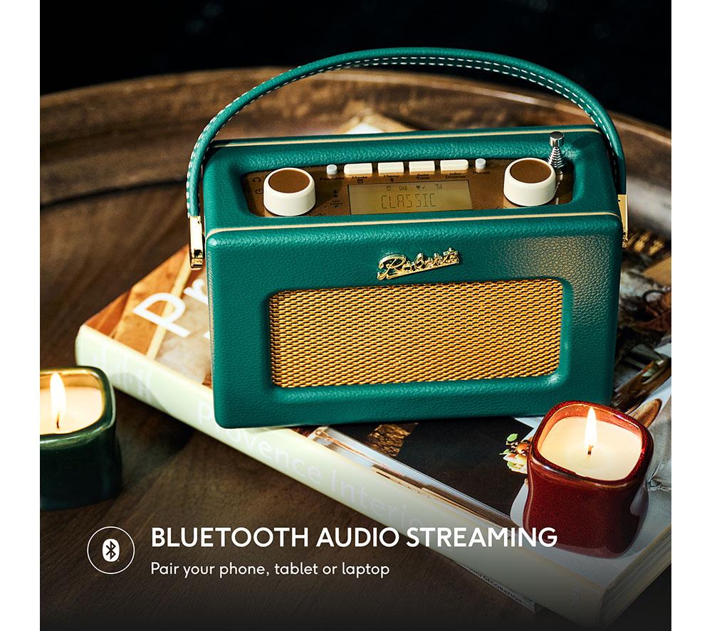 ROBERTS Revival Uno BT Portable DAB+/FM Retro Bluetooth Radio - Deep Green image number 9 of 10