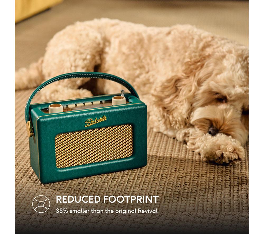 ROBERTS Revival Uno BT Portable DAB+/FM Retro Bluetooth Radio - Deep Green image number 10 of 10