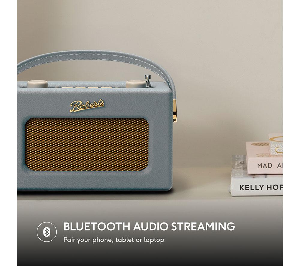 ROBERTS Revival Uno BT Portable DAB+/FM Retro Bluetooth Radio - Dove Grey image number 8 of 9