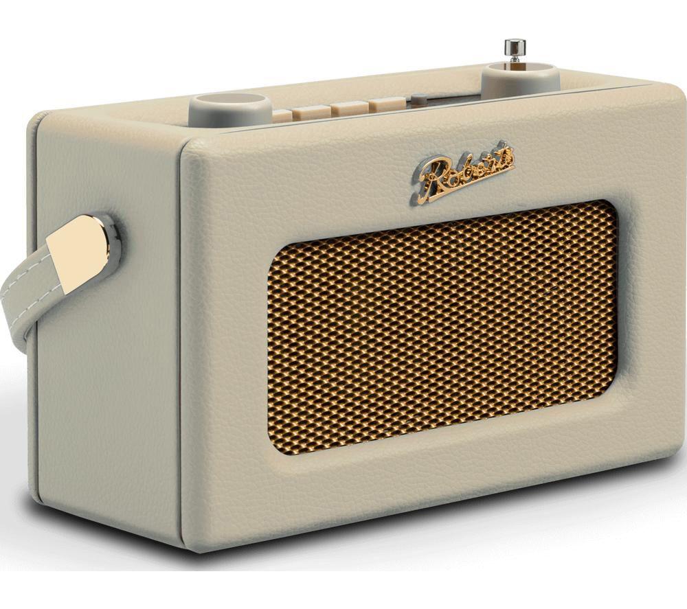 ROBERTS Revival Uno BT Portable DAB+/FM Retro Bluetooth Radio - Pastel Cream image number 2 of 9