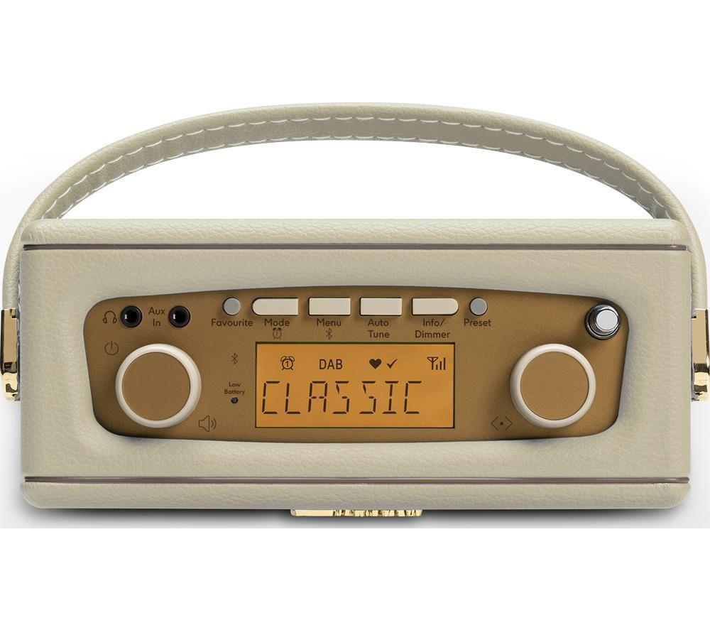ROBERTS Revival Uno BT Portable DAB+/FM Retro Bluetooth Radio - Pastel Cream image number 5 of 9