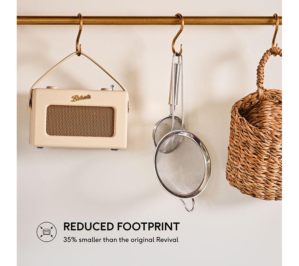 ROBERTS Revival Uno BT Portable DAB+/FM Retro Bluetooth Radio - Pastel Cream image number 7 of 9