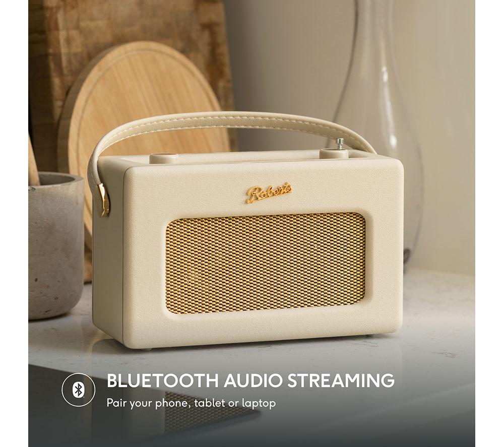 ROBERTS Revival Uno BT Portable DAB+/FM Retro Bluetooth Radio - Pastel Cream image number 8 of 9