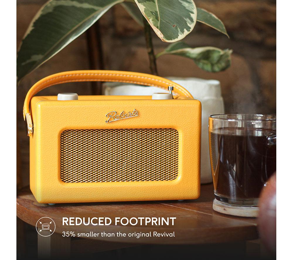 ROBERTS Revival Uno BT Portable DAB+/FM Retro Bluetooth Radio - Sunburst Yellow image number 6 of 9