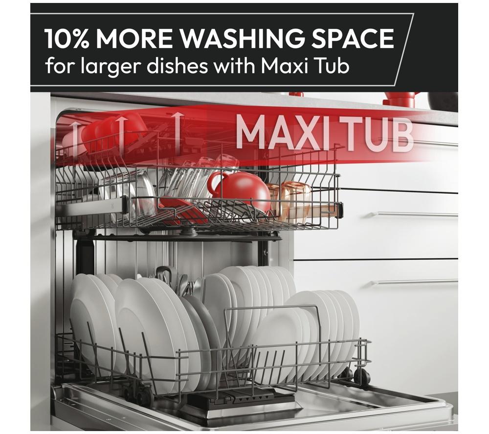 HOOVER H-Dish 600 H6F 6B4S1PWUK-80 Full-size WiFi-enabled Dishwasher - White image number 10 of 16