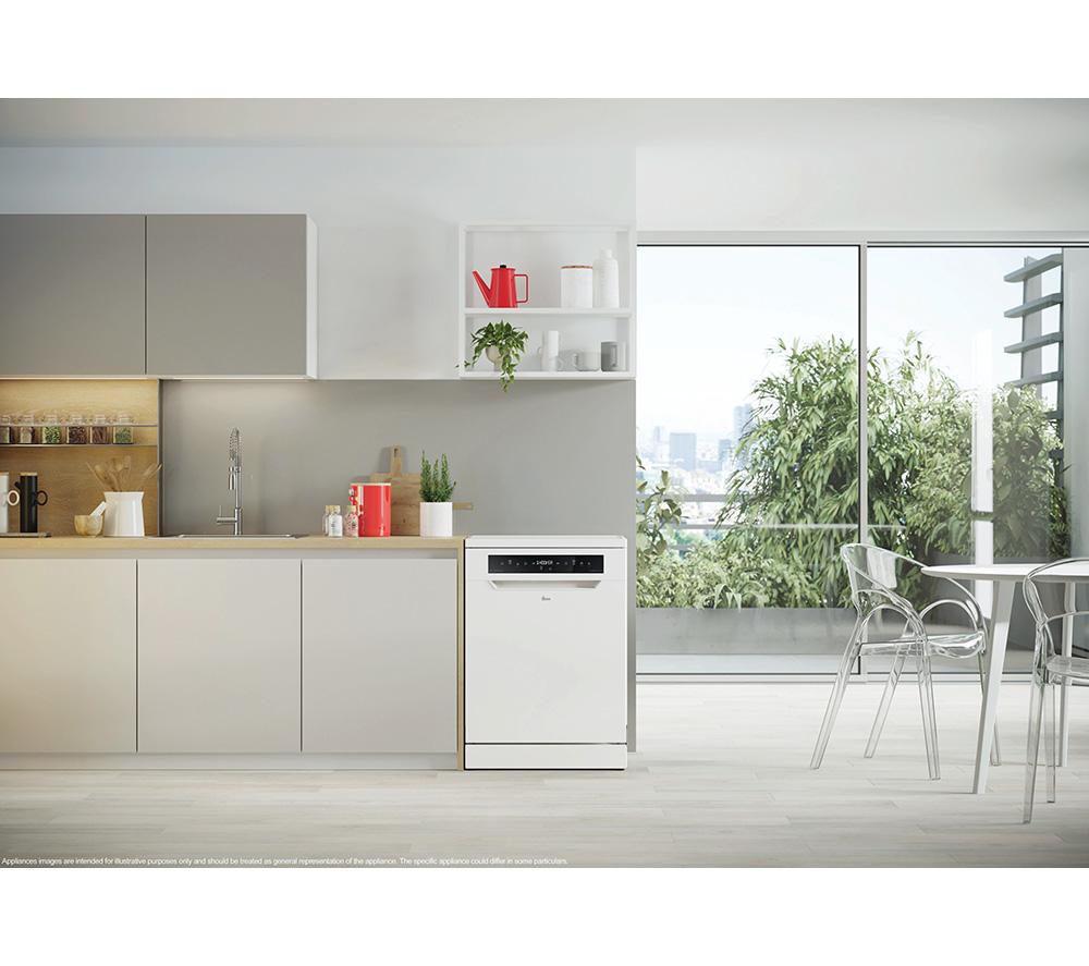 HOOVER H-Dish 600 H6F 6B4S1PWUK-80 Full-size WiFi-enabled Dishwasher - White image number 13 of 16