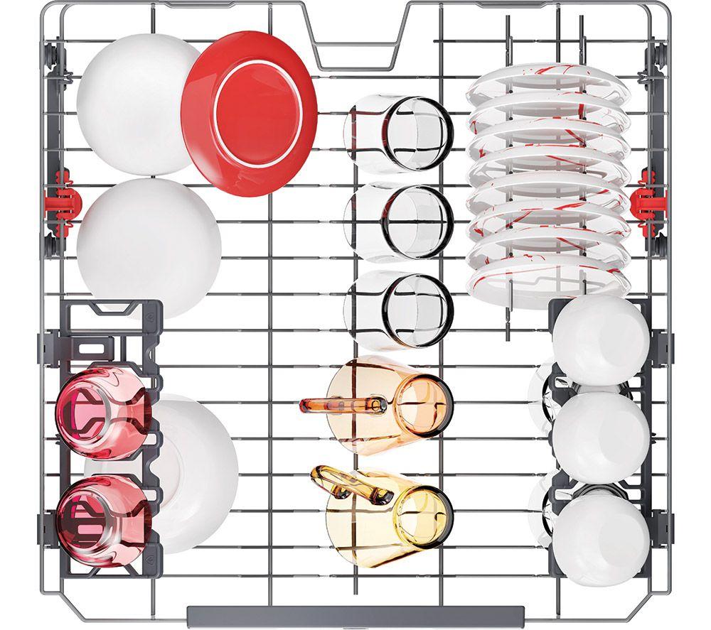 HOOVER H-Dish 600 H6F 6B4S1PWUK-80 Full-size WiFi-enabled Dishwasher - White image number 15 of 16