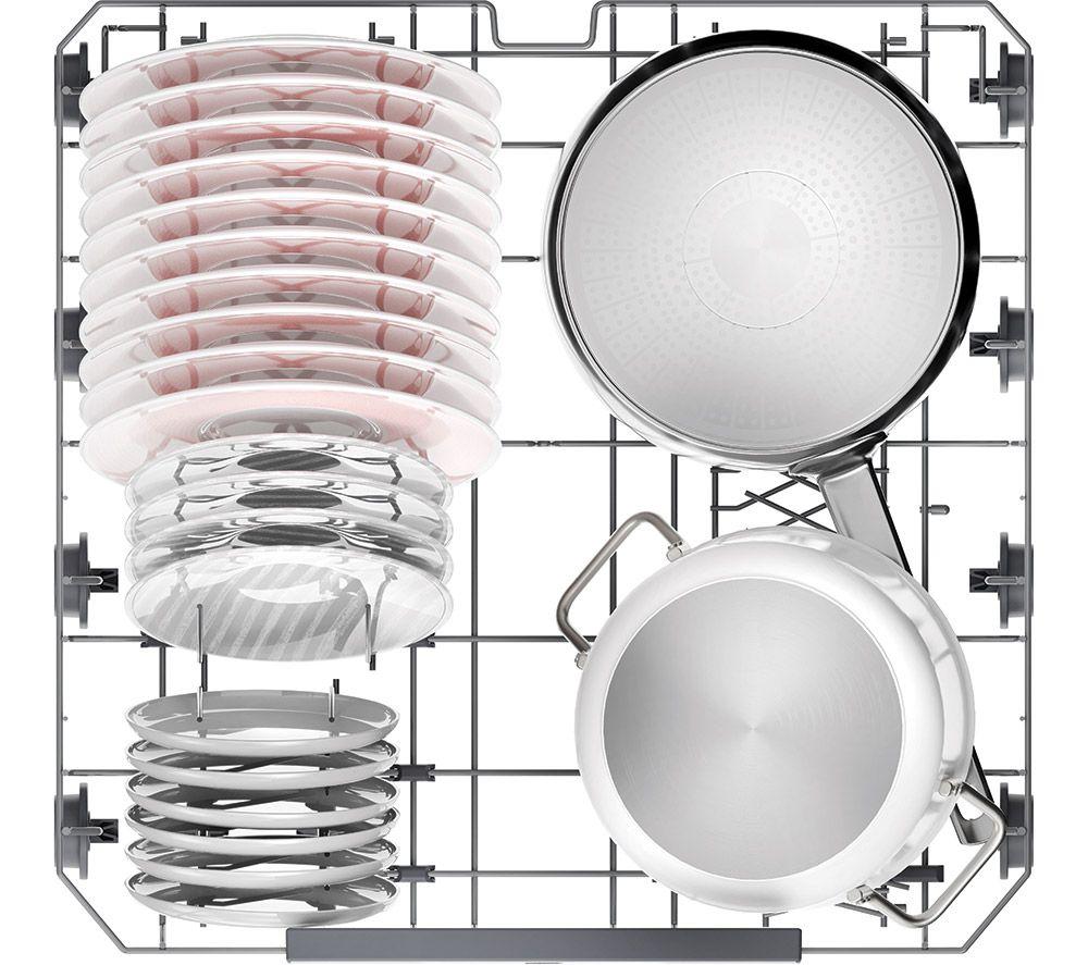 HOOVER H-Dish 600 H6F 6B4S1PWUK-80 Full-size WiFi-enabled Dishwasher - White image number 16 of 16