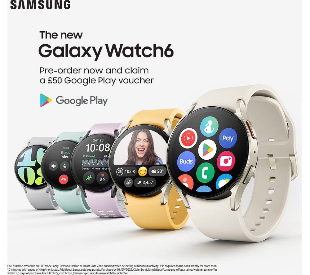 Buy SAMSUNG Galaxy Watch6 BT with Bixby Cream 40 mm Currys