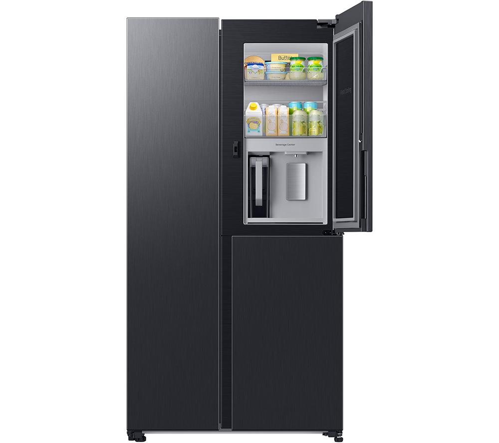 SAMSUNG SpaceMax Beverage Center RH69CG895DB1EU Smart Fridge Freezer – Black, Black
