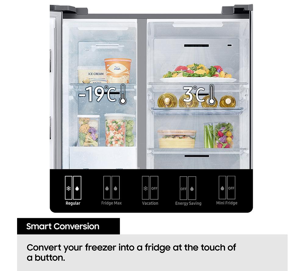 SAMSUNG Series 9 Beverage Center RH69CG895DB1EU Smart American-Style Fridge Freezer - Black image number 11 of 12