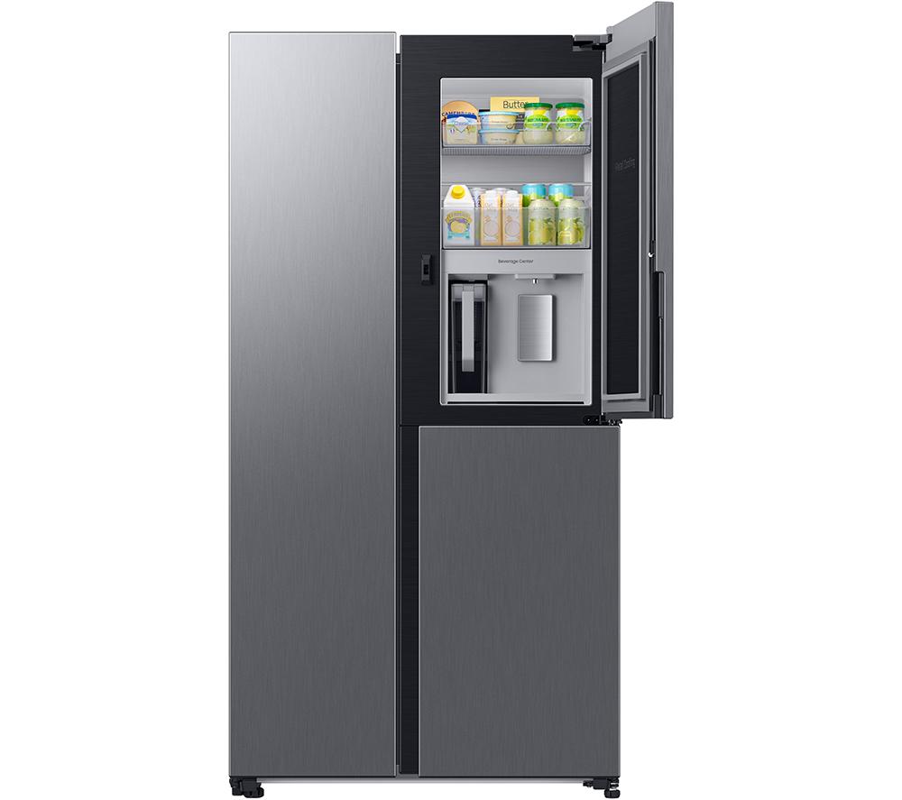 SAMSUNG Series 9 Beverage Center RH69CG895DS9EU American-Style Smart Fridge Freezer - Silver, Silver