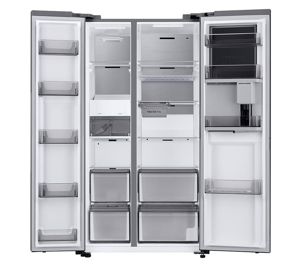 SAMSUNG Series 9 Beverage Center RH69CG895DS9EU American-Style Smart Fridge Freezer - Silver image number 11 of 12