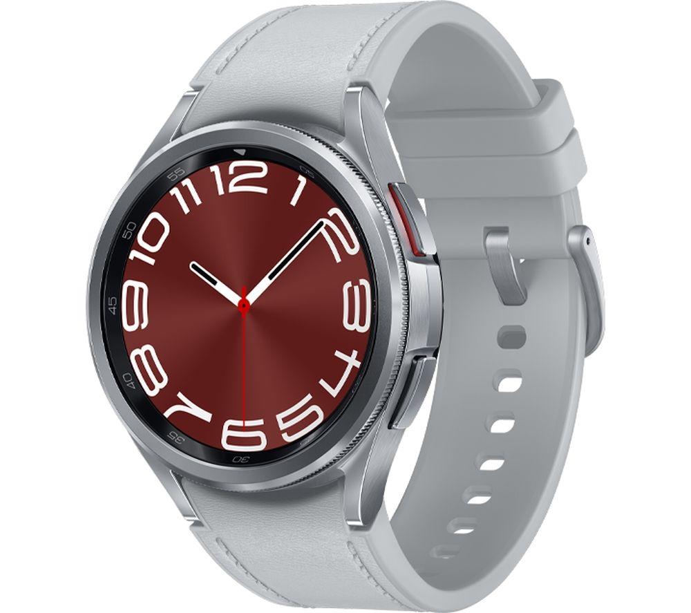 SAMSUNG Galaxy Watch6 Classic 5G with Bixby - Silver, 43 mm, Silver/Grey