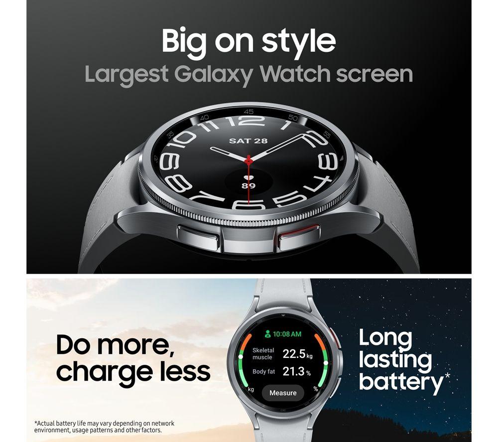 SAMSUNG Galaxy Watch6 Classic 4G with Bixby - Silver, 43 mm - image 5