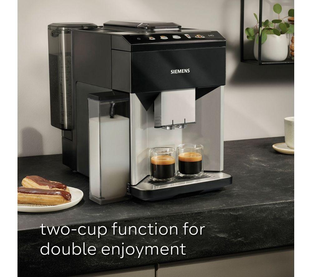 SIEMENS TQ513GB1 EQ500 Bean to Cup Fully Automatic Coffee Machine - Black & Stainless Steel image number 6 of 12