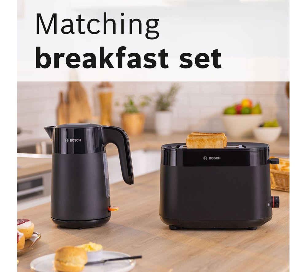 BOSCH MyMoments Delight TAT2M123GB 2-Slice Toaster &ndash; Black image number 2 of 8