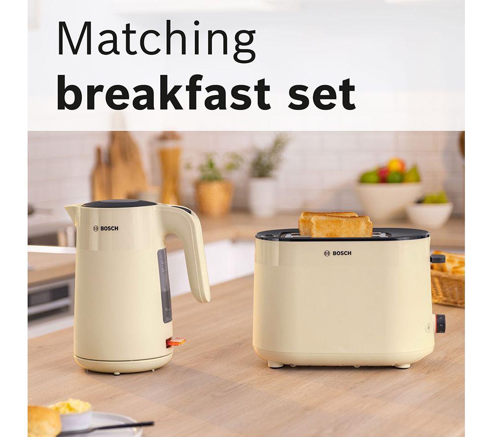 BOSCH MyMoments TAT2M127GB 2-Slice Toaster - Cream image number 2 of 10