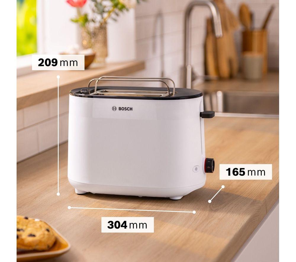 BOSCH MyMoments Delight TAT2M121GB 2-Slice Toaster - White image number 8 of 11