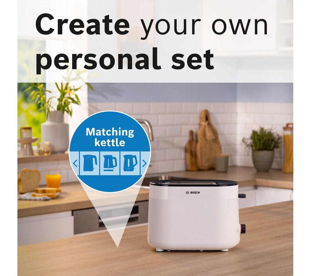 BOSCH MyMoments Delight TAT2M121GB 2-Slice Toaster - White image number 9 of 11
