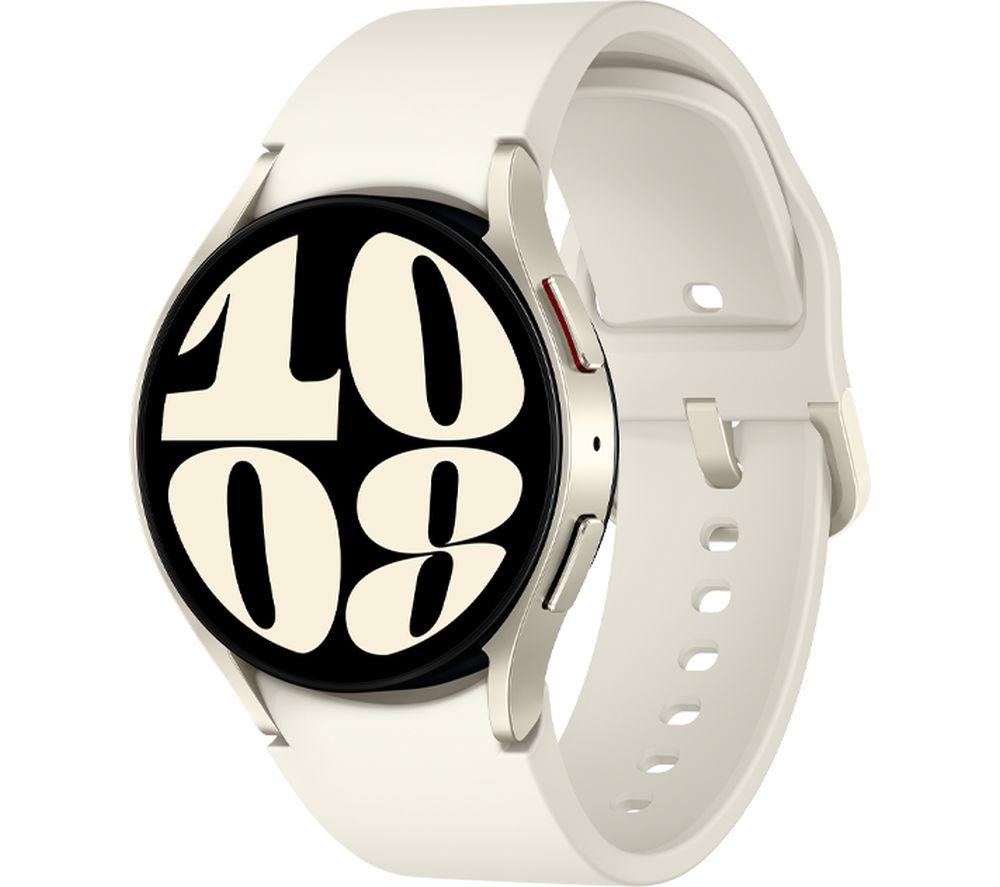 SAMSUNG Galaxy Watch6 4G with Bixby - Cream, 40 mm, White