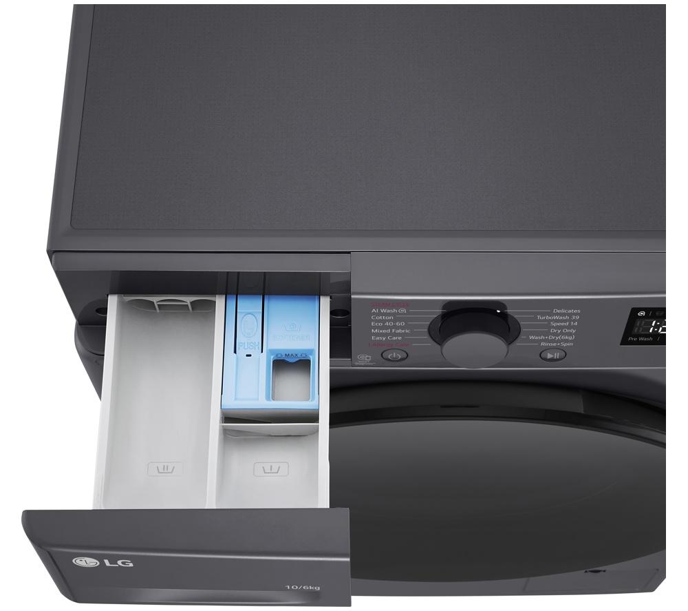 LG Series 4 Pro AI Direct Drive FWY706GBTN1 10 kg Washer Dryer - Slate Grey image number 13 of 15