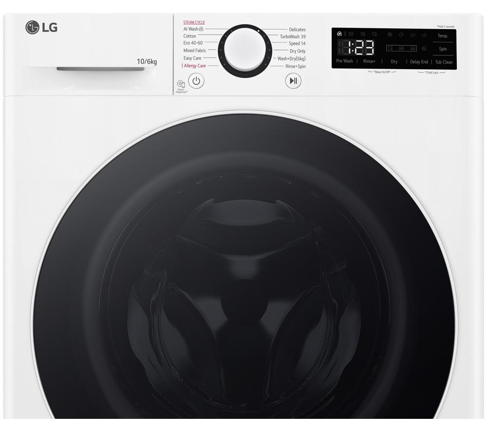 LG Series 4 Pro AI Direct Drive FWY706WWTN1 10 kg Washer Dryer - White image number 12 of 15