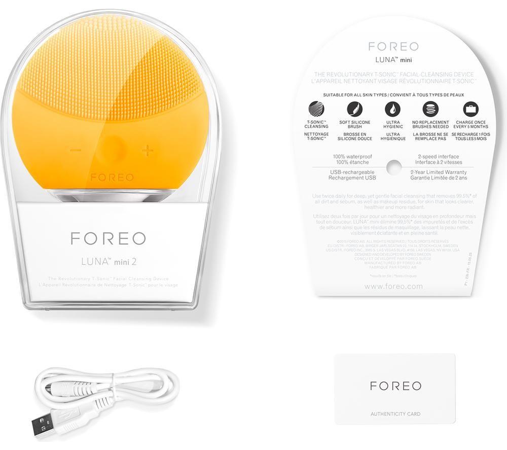 Buy FOREO LUNA Mini 2 Facial Cleansing Brush - Sunflower