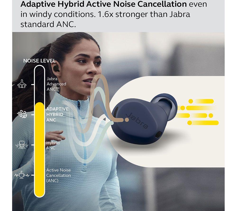 JABRA Elite 8 Active Wireless Bluetooth Noise-Cancelling Earbuds - Navy Blue - image 3