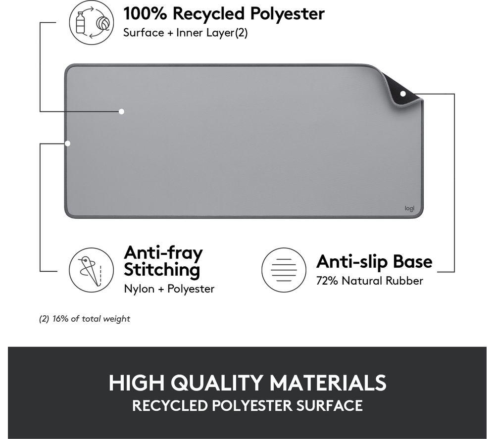 LOGITECH Studio Series Mouse Mat - Mid Grey image number 3 of 4