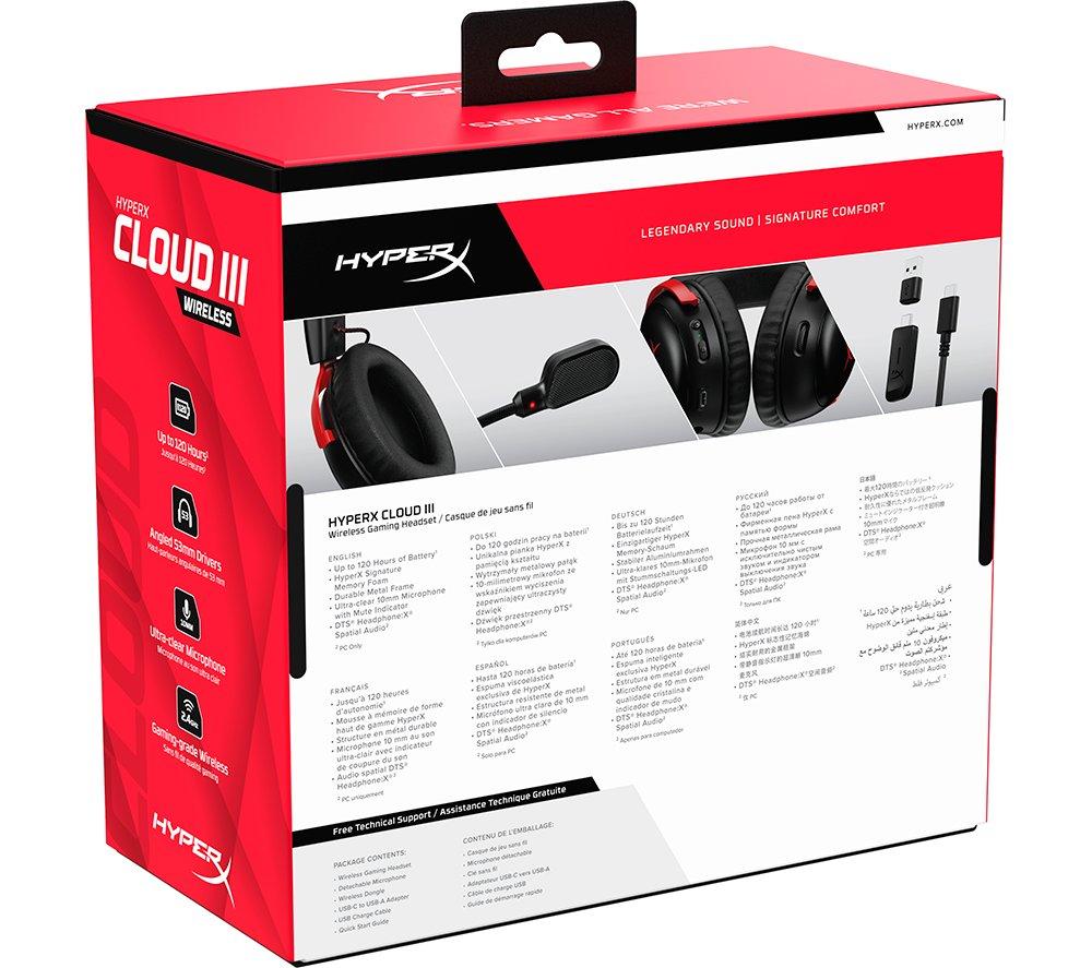 Buy HYPERX Cloud III Wireless Gaming Headset - Black & Red