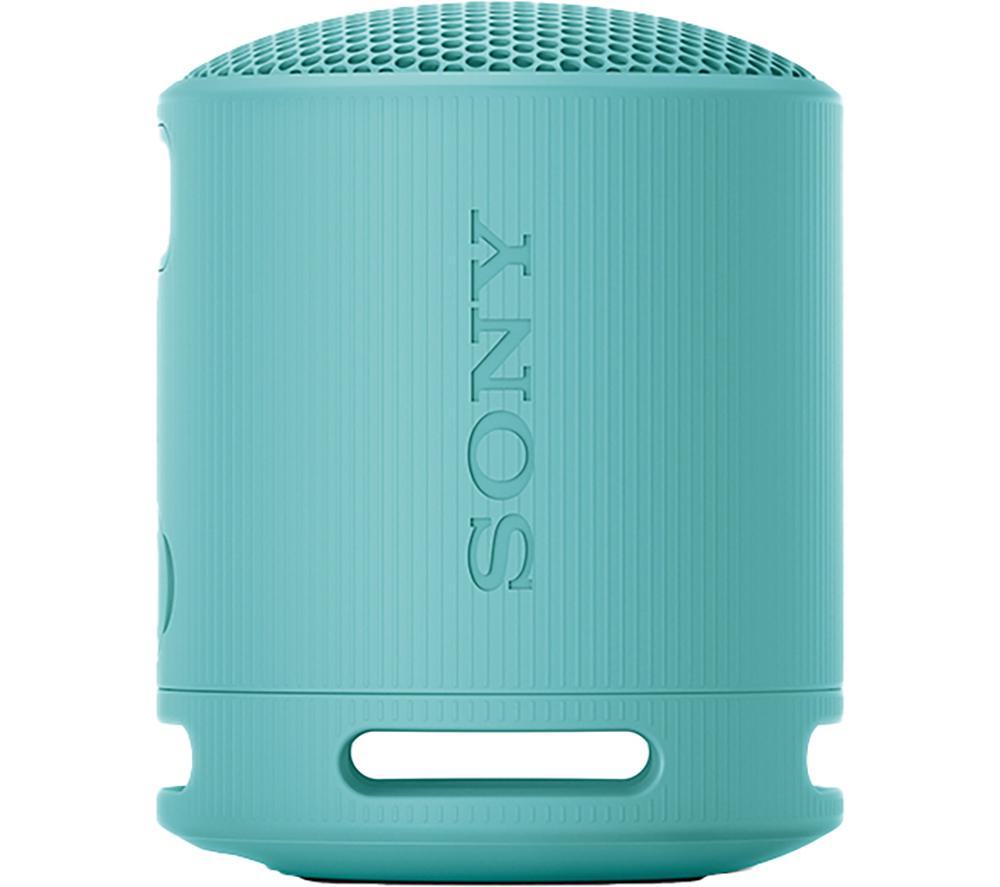 Sony SRS-XB100 - Wireless Bluetooth, Portable, Lightweight, Compact, Outdoor, Travel Speaker, Durable IP67 Waterproof & Dustproof,16 HR Battery, Strap, Hands-Free Calling, New Model, Blue