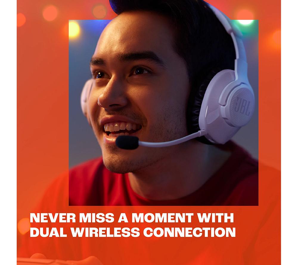 JBL Quantum 360P 2.4GHz Wireless Gaming Headset with Detachable Boom Mic  for PlayStation, Nintendo Switch, Windows & Mac