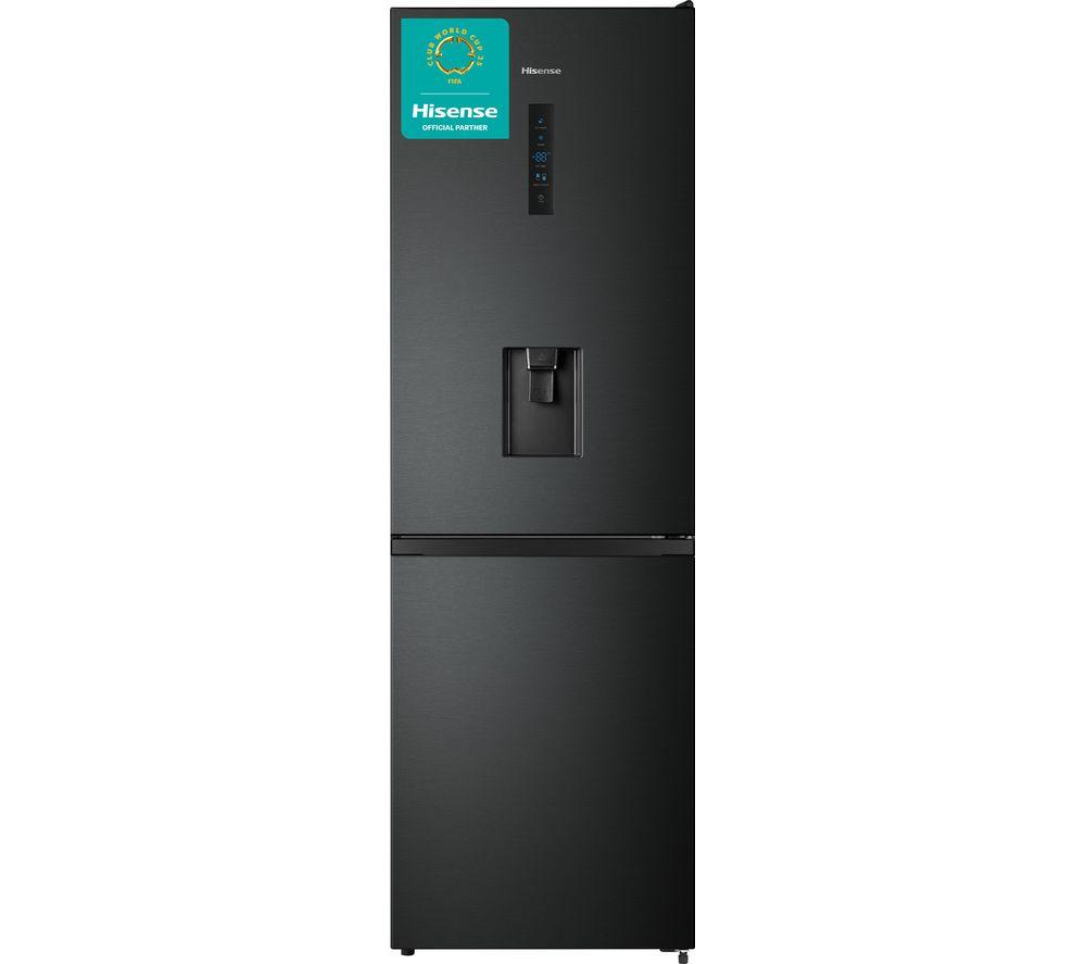 HISENSE RB395N4WFE 60/40 Fridge Freezer - Black, Black