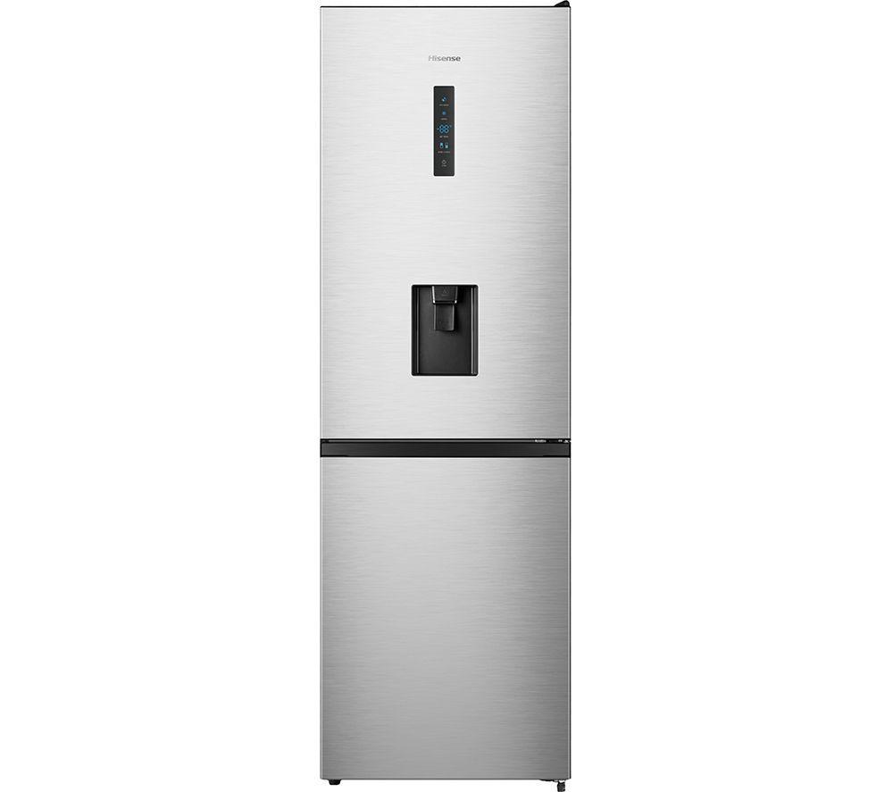 HISENSE RB395N4WCE 60/40 Fridge Freezer - Stainless Steel, Stainless Steel