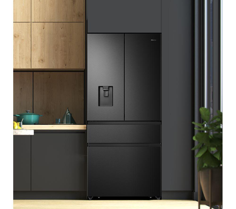 HISENSE PureFlat RF540N4WFE Fridge Freezer - Black Stainless Steel image number 3 of 13