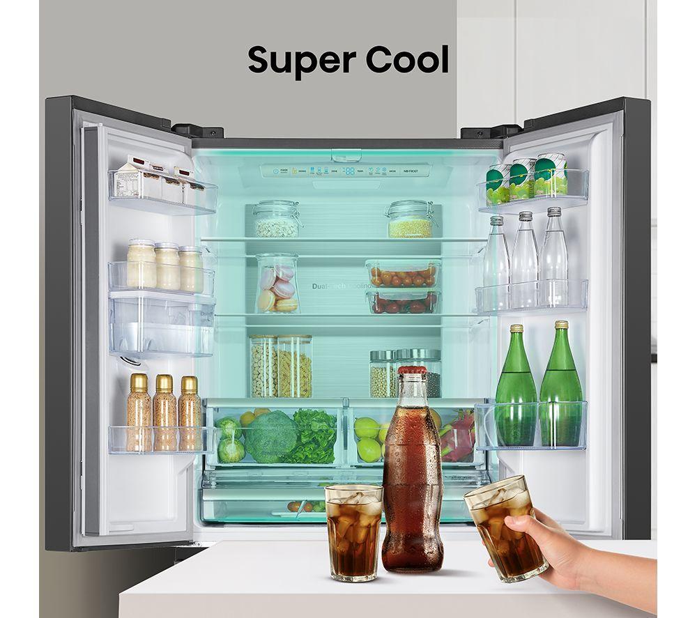 HISENSE PureFlat RF540N4WFE Fridge Freezer - Black Stainless Steel image number 9 of 13